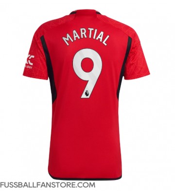 Manchester United Anthony Martial #9 Replik Heimtrikot 2023-24 Kurzarm